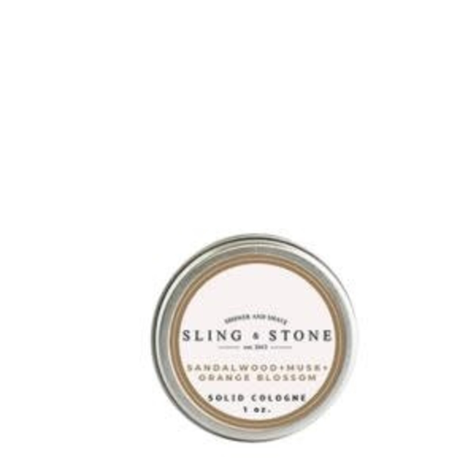 Twisted Tomboy Solid Cologne Tin, 1 oz., Sandalwood Musk Orange Blossom