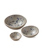 Tag Hudson Bowls, Set of Three, Blue, Approx 6 in.