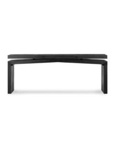 Matthes Console Table, Aged Black Pine, 78.75 X 15 X 30.75, Furniture Available for Local Delivery or Pick Up