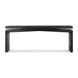 Matthes Console Table, Aged Black Pine, 78.75 X 15 X 30.75, Furniture Available for Local Delivery or Pick Up