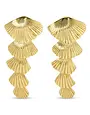 Splendid Iris Long Shell Earring
