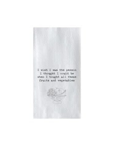Tea Towel, I Wish I Was the Person I Thought I Could