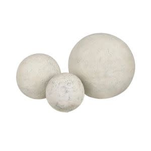 Crew Spheres, 12 in., Set of Three, Assorted Sizes