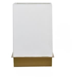 Table Lamp, Gold and White, 9.75 X 1.5, Lighting available for Local Delivery or Pick Up
