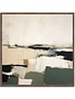 Composite I, Morro Walnut Framed Wall Art, 42 X 42, Artwork Available for Local Delivery or Pick Up