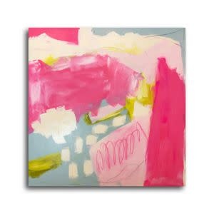 Pink Rhapsody III Gallery Wrap, 28 X 28, Artwork Available for Local Delivery or Pick Up