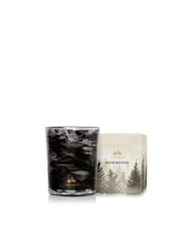 Thymes Noir Woods Boxed Votive Candle, Noir Woods 2.0 oz