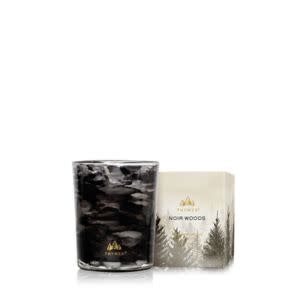 Thymes Noir Woods Boxed Votive Candle, Noir Woods 2.0 oz