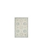 Norabel Rug Sample, Ivory & Blue, 18 X 18