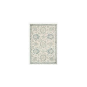 Norabel Rug Sample, Ivory & Blue, 18 X 18