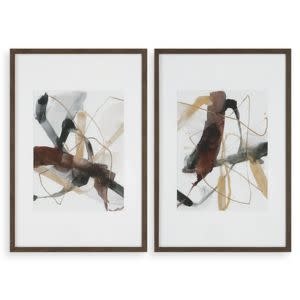 Burgundy Interjection Framed Print, Assorted Designs, 27 X 40 X 2, Artwork Available for Local Delivery or Pick Up
