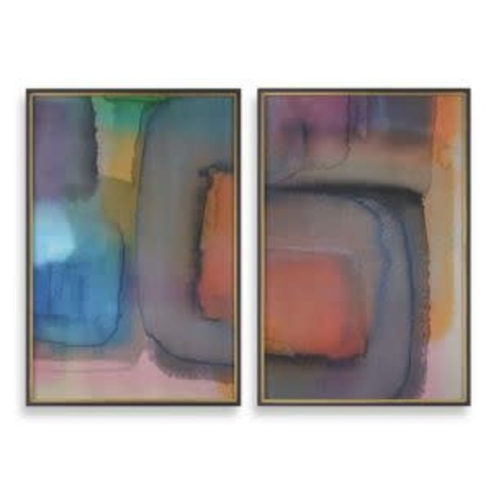 Prismatic Framed Print, Assorted Designs, 34 X 50 X 2