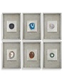 Agate Stone Silver Shadow Box, Assorted Designs, 14 X 20 X 2, Artwork Available for Local Delivery or Pick Up