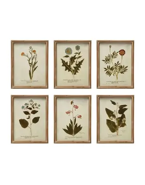10" Wood & Framed Glass Wall Decor, Available for Local Pick Up