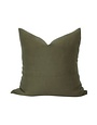 Dark Olive Green Pillow, 20 X 20