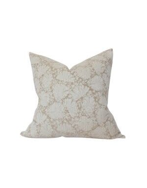 Evielle Floral Pillow, Ivory/Cream, 14 X 24