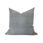 Olin Gingham Pillow, Blue, 14 X 20