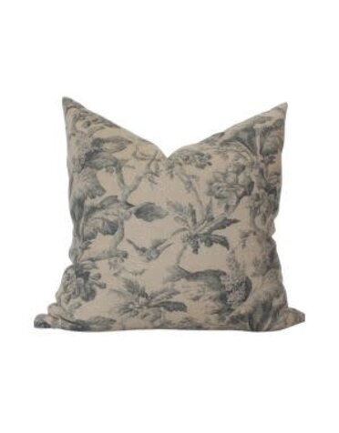 Creek Floral Pillow, Tan, 20 X 20