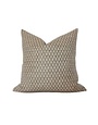 Fern Earthy Textured Floral Pillow, Brown, 22 X 22