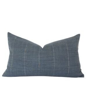 Marina Lumbar Pillow, Dark Blue, 14 X 36