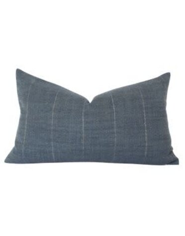 Marina Lumbar Pillow, Dark Blue, 14 X 36