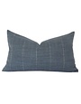 Marina Lumbar Pillow, Dark Blue, 14 X 36