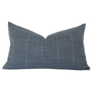 Marina Lumbar Pillow, Dark Blue, 14 X 36