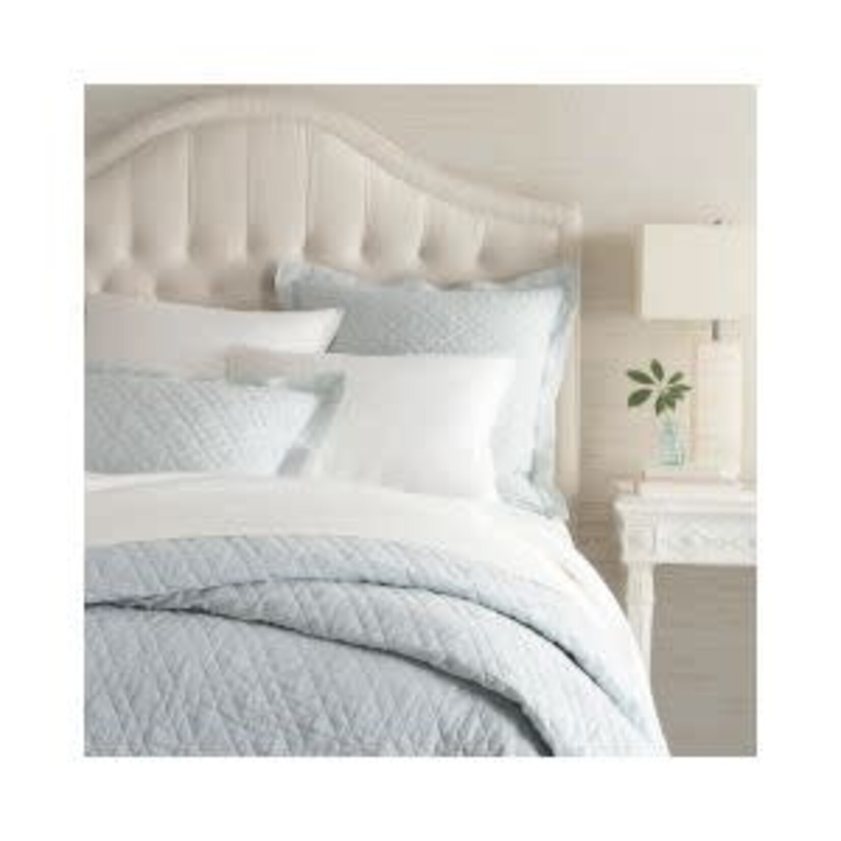 Washed Linen Quilt, Sky, Full/Queen Bedding