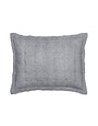 Lush Linen Puff Sham, Black, Standard