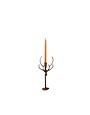 Forged Rustic Iron Deer Candle Holder, Small, 5.5 X 2.5 X 13