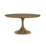 Pierre Round Dining Table, 60 in., Antique French Oak