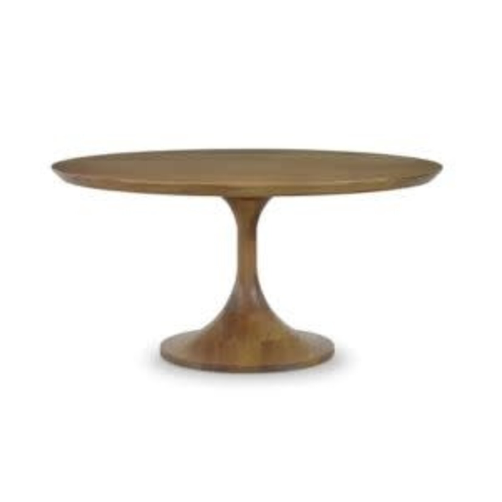 Pierre Round Dining Table, 60 in., Antique French Oak