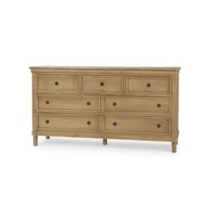 Hayward 7-Drawer Dresser, Fruitwood, 72 X 18 X 39, Furniture Available for Local Delivery or Pick Up