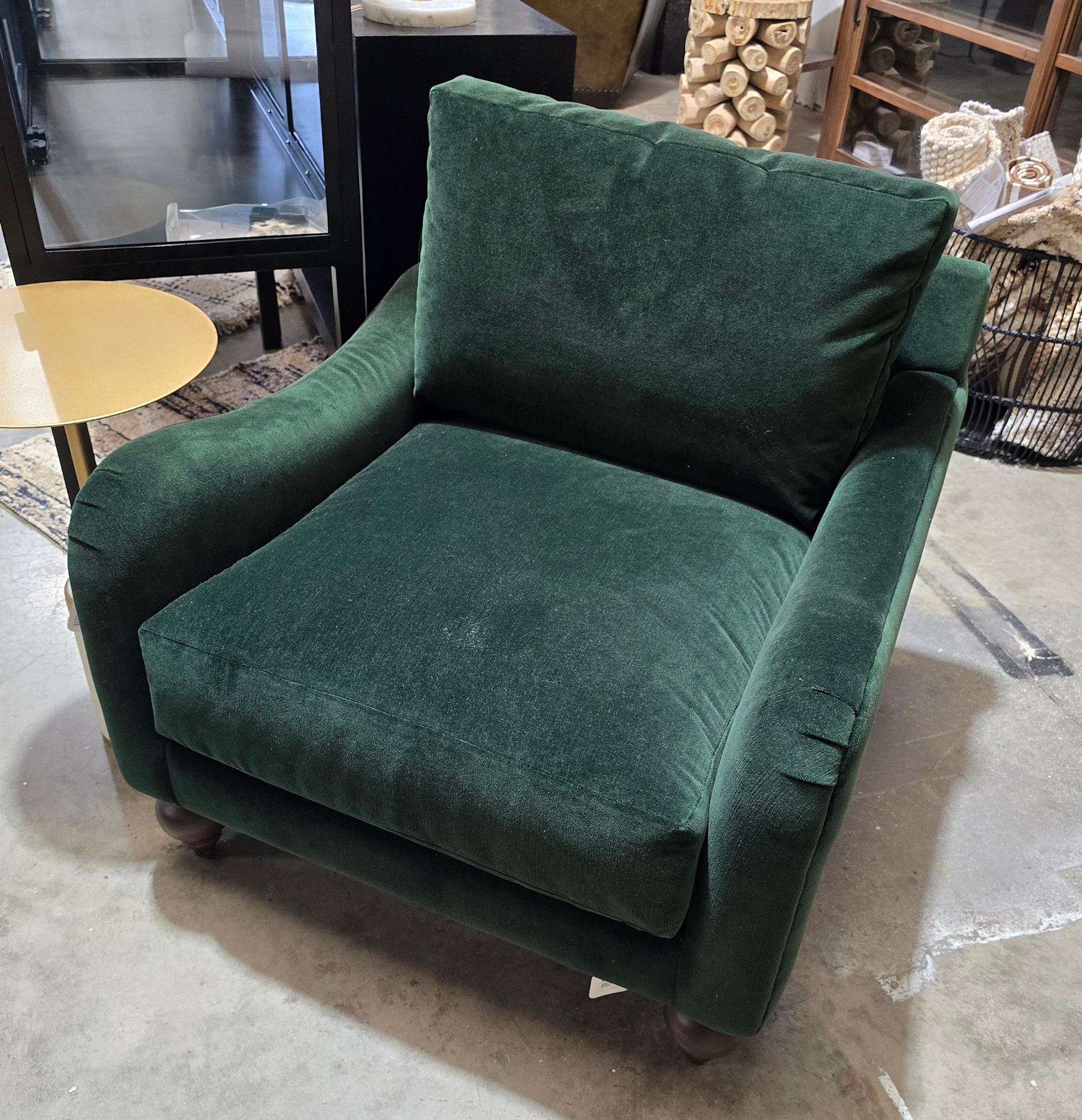 Younger Furniture Aspen Chair Bubble Leg 4112 M Fabric