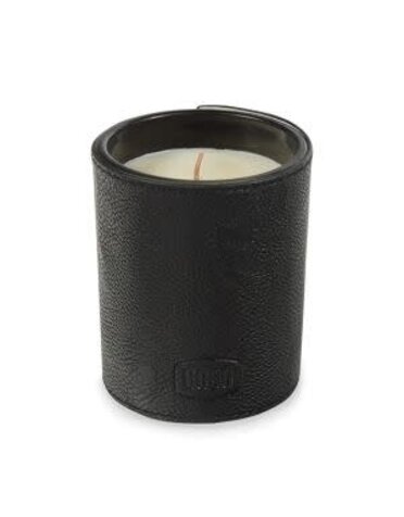 Blue Ocean Traders Candle & Whiskey Tumbler, Bois & Tabac, Black