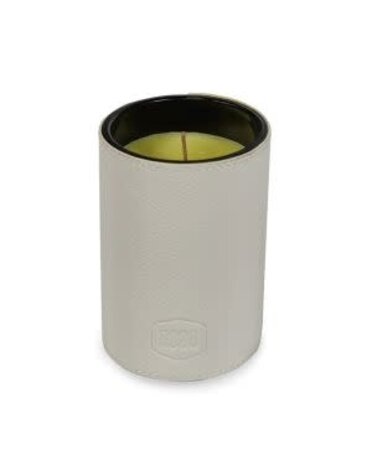 Blue Ocean Traders Candle & Whiskey Tumbler, Cotton Frais, White