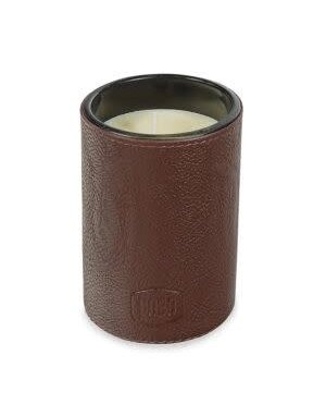 Blue Ocean Traders Candle & Whiskey Tumbler, Woody Spice, Brown