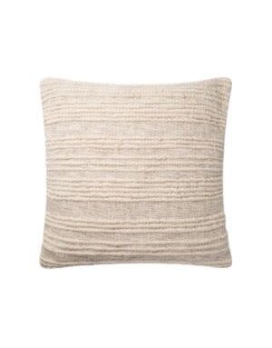Lolio Cotton/Wool Pillow, Natural, 22 X 22 in. Poly fill insert