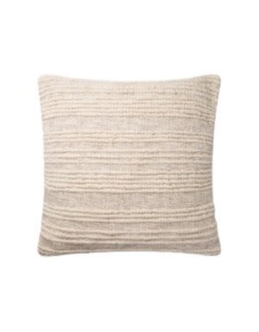 Lolio Cotton/Wool Pillow, Natural, 22 X 22 in. Poly fill insert