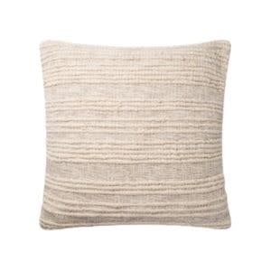 Lolio Cotton/Wool Pillow, Natural, 22 X 22 in. Poly fill insert