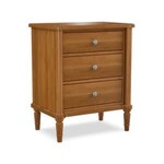 Durham Furniture Highbury 3-Drawer Nightstand, Barley, 24.25 X 16.5 X 29.75