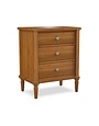 Durham Furniture Highbury 3-Drawer Nightstand, Barley, 24.25 X 16.5 X 29.75, Furniture Available for Local Delivery or Pick Up