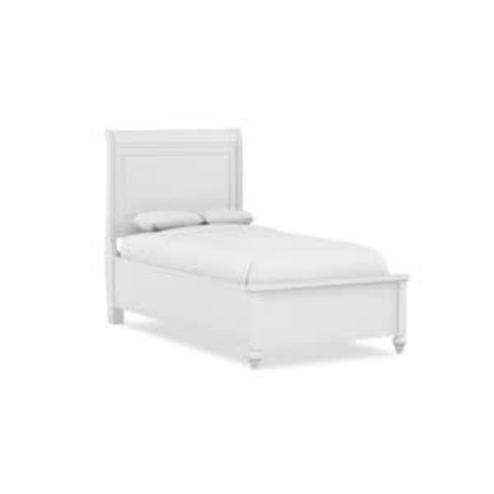 Durham Furniture Perfectbalance Beds Twin Sleigh Headboard, White, 42.25 X 5.25 X 54
