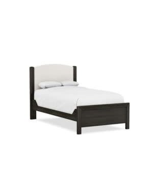 Durham Furniture Perfectbalance Beds Twin Arch Top Fabric Headboard, Smoke & Rollo Linen, 44 X 2 X 46, Furniture Available for Local Delivery or Pick Up