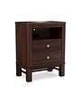 Durham Furniture Westend 2- Drawer Nightstand with Pullout Shelf, Cinder Maple, 23.25 X 15.25 X 30, Furniture Available for Local Delivery or Pick Up