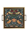Madison Bay Co. William Morris Strawberry Thief Decorative Tray, 11.5 X 11.5