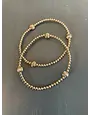 Morgan & Me Designs Morgan & Me 4mm 14k Gold Filled Bracelet with 14k Gold or Sterling Silver Bead