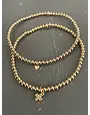 Morgan & Me Designs Morgan & Me 3mm Sterling Silver or 14k Gold Filled Bracelet Crystal Cross