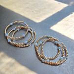 Morgan & Me Designs Morgan & Me 4mm 14k Gold Filled Bracelet with Asst Gemstones