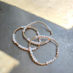 Morgan & Me Designs Morgan & Me 3mm 14k Gold Filled Bracelet with Freshwater Pearls